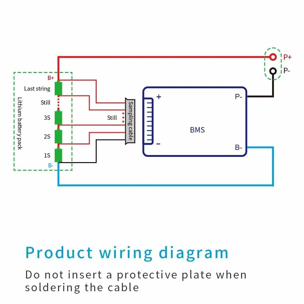 7S 24V Lithium Battery 3.7V Power Protection Board 70A - Electromann SA