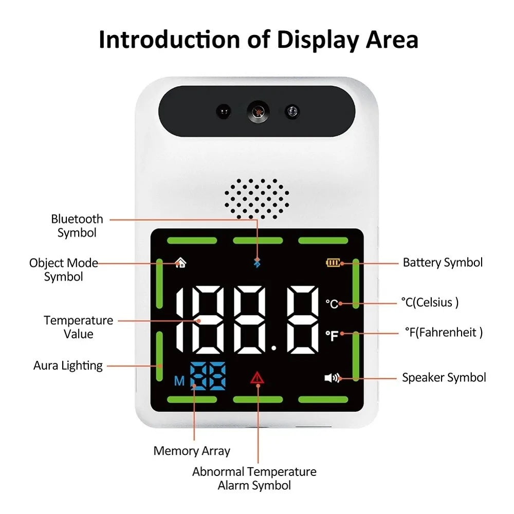 K88 Bluetooth Digital Infrared Wall-Mounted Thermometer - Electromann SA