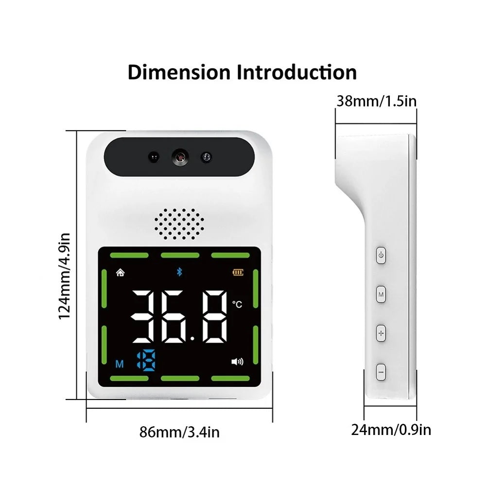 K88 Bluetooth Digital Infrared Wall-Mounted Thermometer - Electromann SA