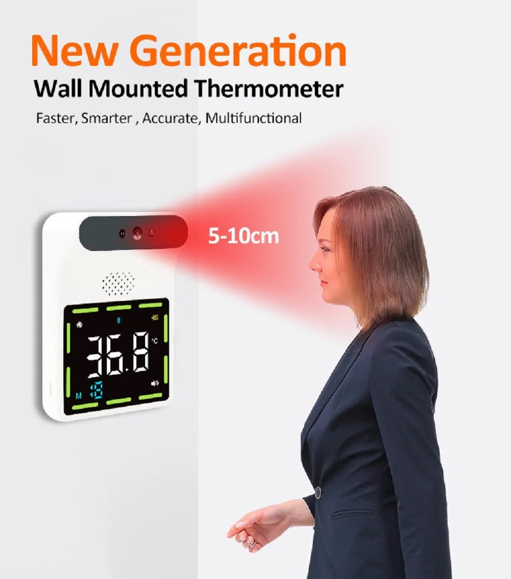 K88 Bluetooth Digital Infrared Wall-Mounted Thermometer - Electromann SA