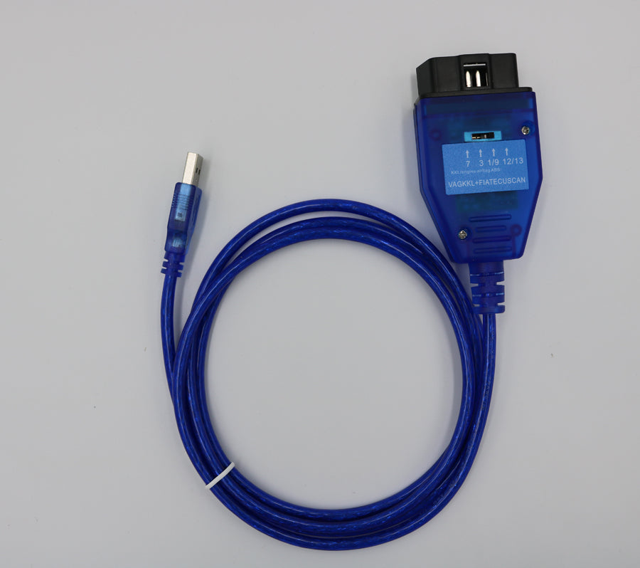 VAG OBDII USB KKL 409.1 Interface + FIAT ECUSCAN - Electromann SA