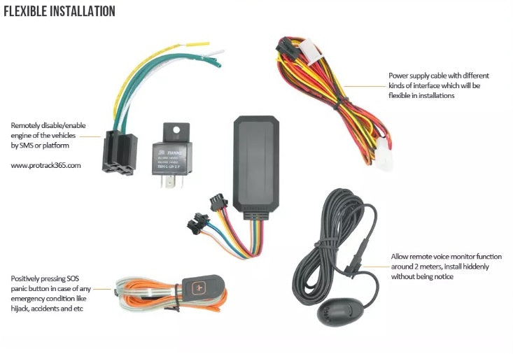 VT08F DIY 4G Lte GPS Live Web Based and Mobile App  Vehicle Tracker - Electromann SA