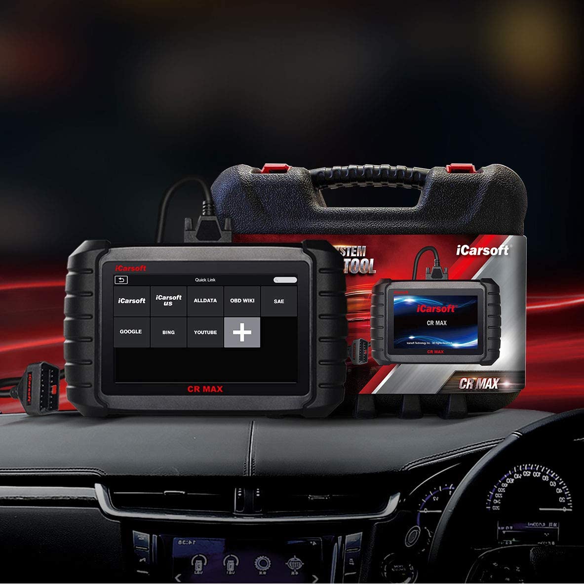 iCarsoft CR Max Multi-Brand Multi-Systems Vehicle Diagnostic Tool - Efficient Vehicle Troubleshooting - Electromann SA