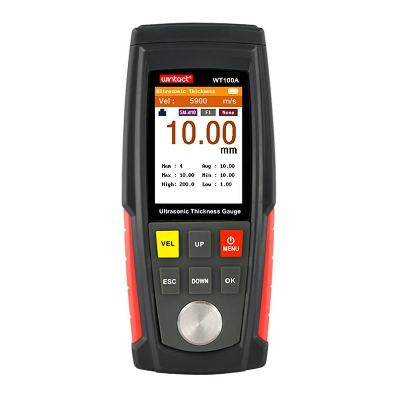 WINTACT WT100A 1.00～225.0mm Digital Ultrasonic Thickness Tester - Electromann SA