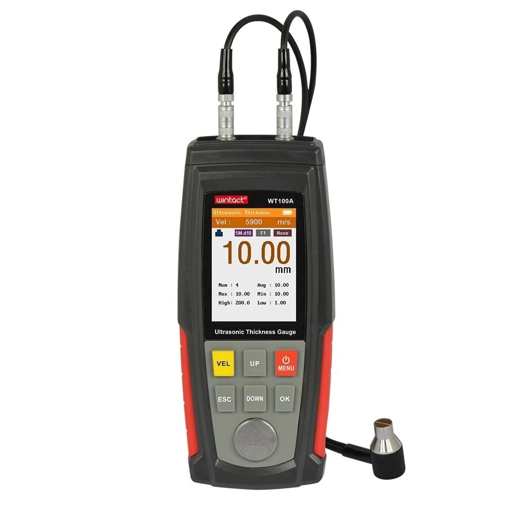 WINTACT WT100A 1.00～225.0mm Digital Ultrasonic Thickness Tester - Electromann SA