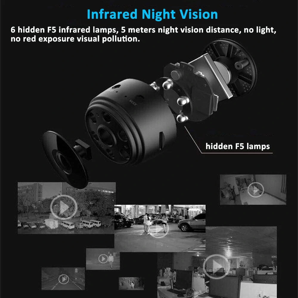 A9 1080P HD Mini Wireless WIFI IP Camera DVR - Compact and Versatile Surveillance Device with Remote Access and Night Vision - Electromann SA