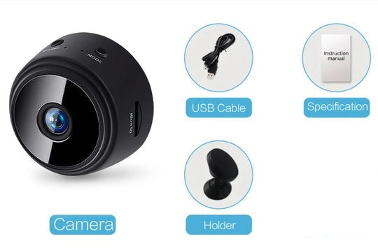 A9 1080P HD Mini Wireless WIFI IP Camera DVR - Compact and Versatile Surveillance Device with Remote Access and Night Vision - Electromann SA