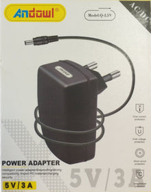 Andowl Q-L5V Power Supply 220v AC to 5V DC 3Amp - Electromann SA