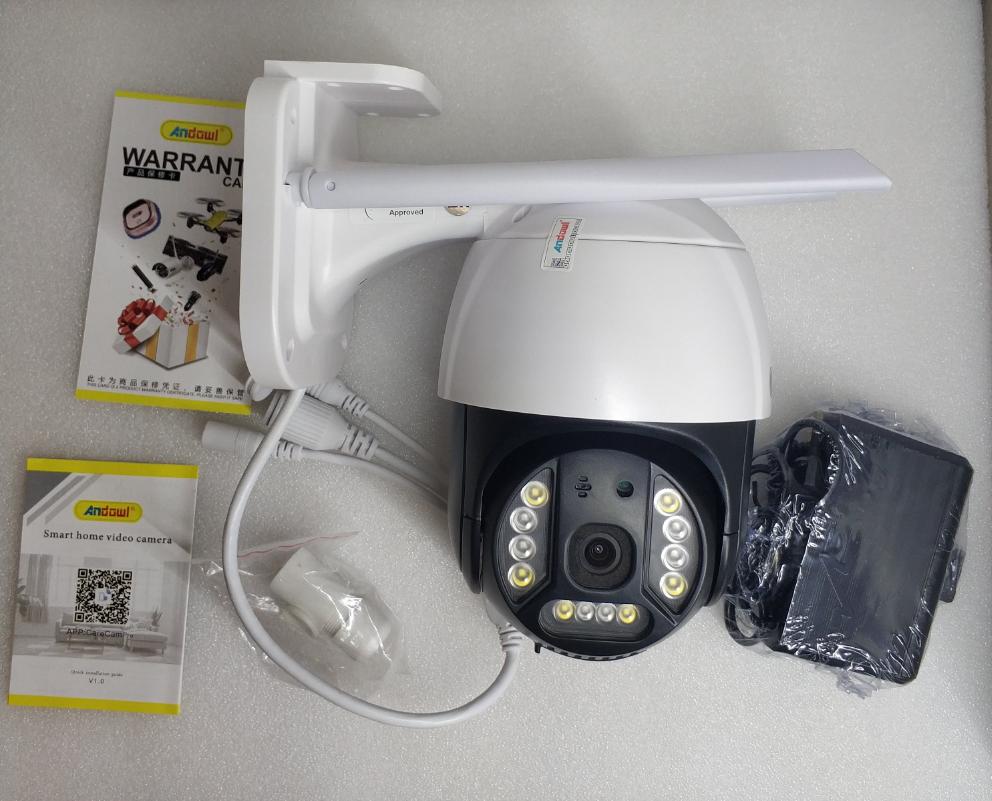 Andowl Q-S902 Wifi 2K HD Outdoor Panoramic Smart IP PTZ Camera - Electromann SA