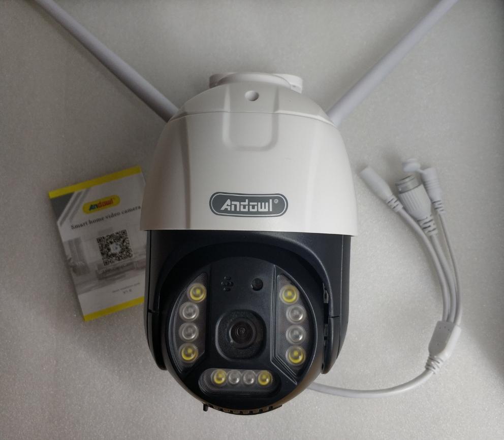 Andowl Q-S902 Wifi 2K HD Outdoor Panoramic Smart IP PTZ Camera - Electromann SA