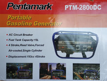 Pentamark PTM-2800DC Portable Petrol Generator - Electromann SA