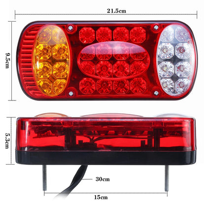 12V 32 LED Rear Stop Light Tail Brake Indicator Lamp - Electromann SA
