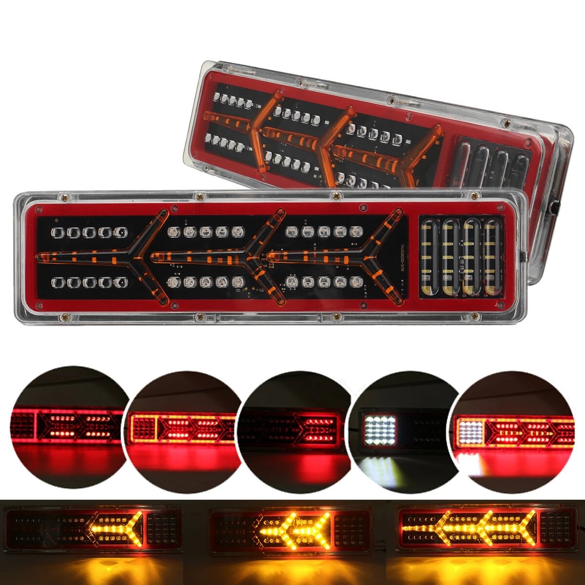 Buy the Best 1PC 12V LED Tail Light Kit for Trailers and Trucks - Improve Safety and Visibility - Electromann SA