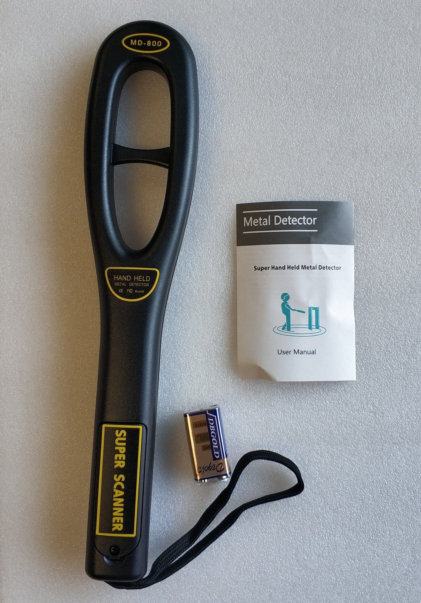 MD-800 Super Scanner Hand Held Metal Detector - Electromann SA