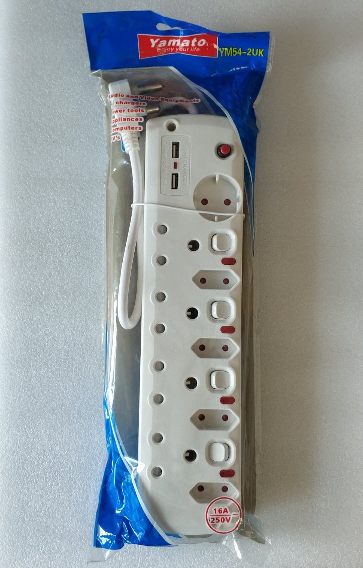 BULK SALE- Buy 10 get 1 FREE Yamato YM45-2UK 16Amp 220v Multi-Plug - Electromann SA