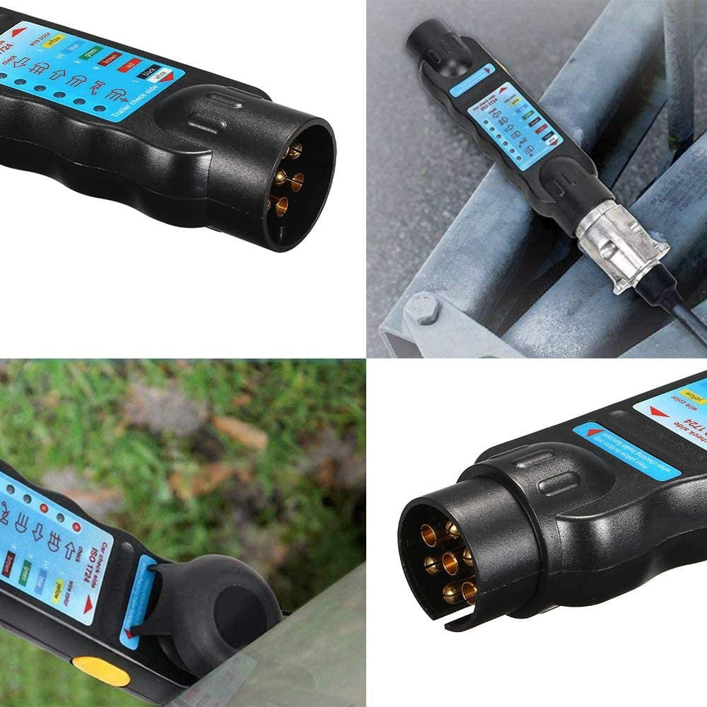 12v 7 Pin Car and Trailer Wiring Circuit Tester Tool - Electromann SA