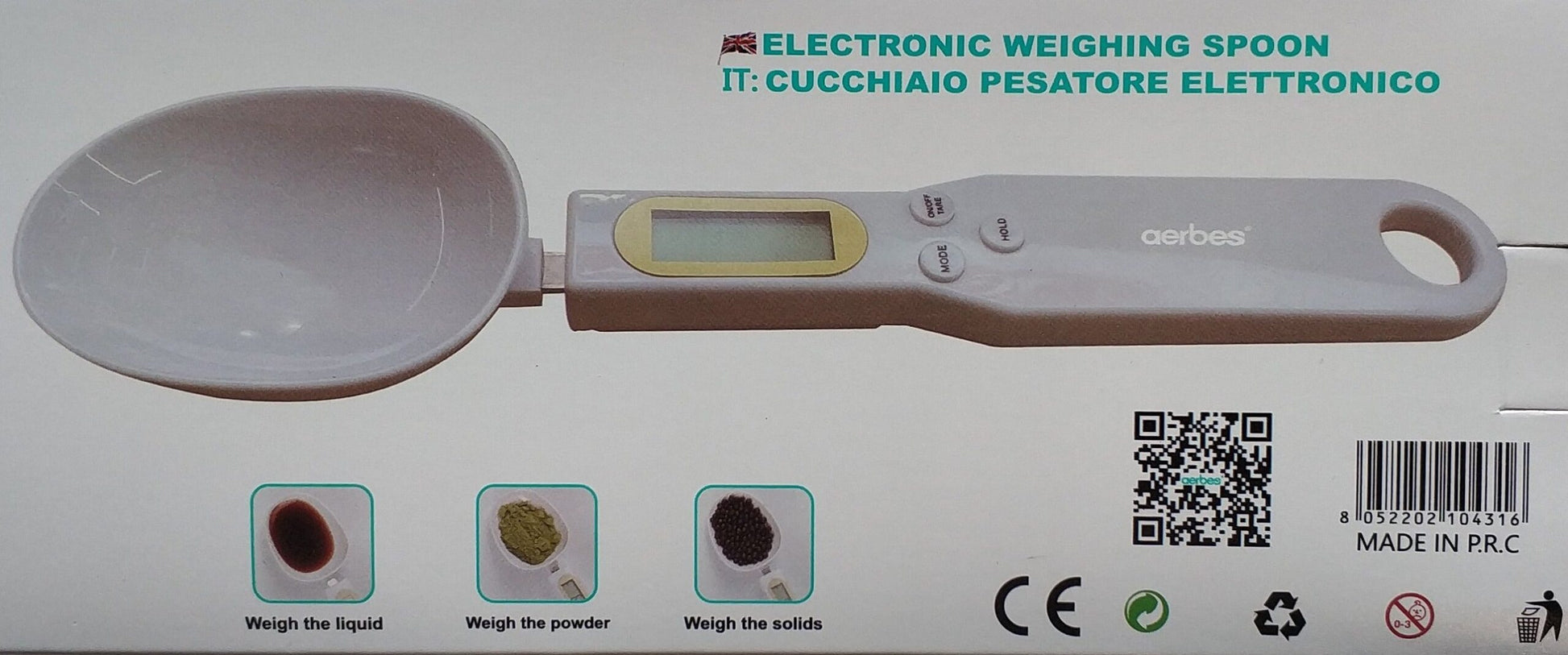 Aerbes AB-J97 Electronic Weight Mearing Spoon - Electromann SA