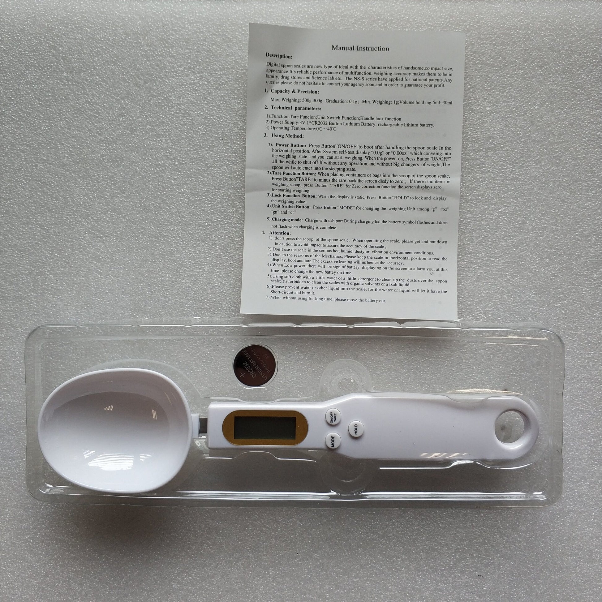 Aerbes AB-J97 Electronic Weight Mearing Spoon - Electromann SA