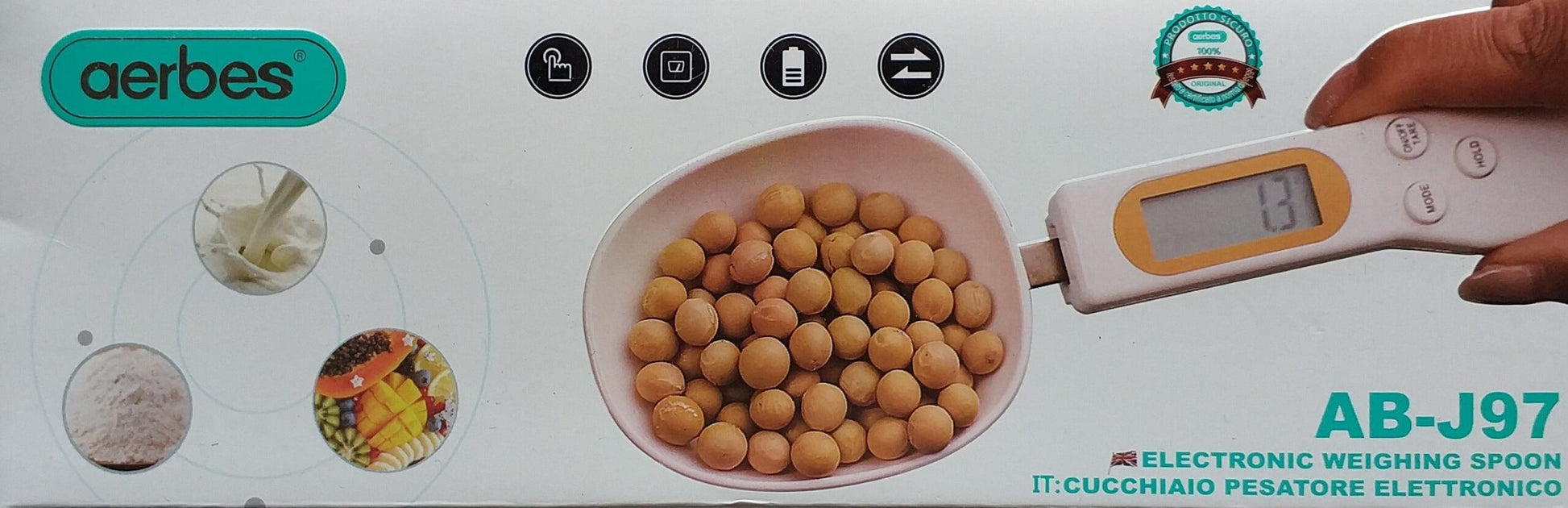 Aerbes AB-J97 Electronic Weight Mearing Spoon - Electromann SA