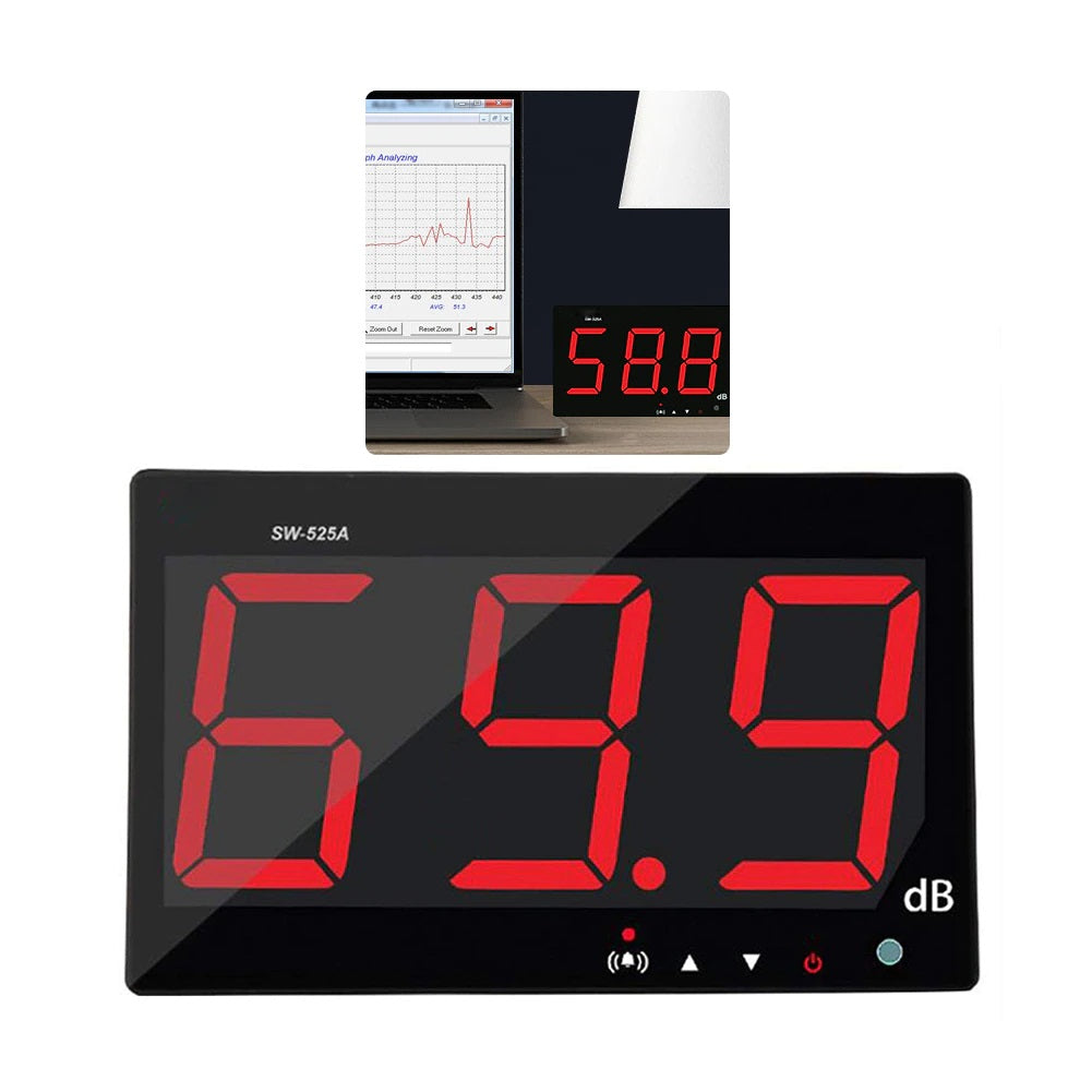 SW-525A Wall Mounting Sound Level Meter Tester 30-130db - Electromann SA