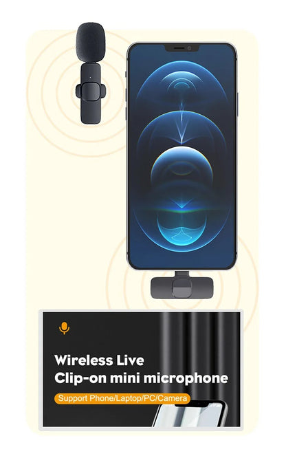 M9 2.4Ghz Wireless Mobile Microphone - Crystal Clear Audio for Mobile Devices - Electromann SA