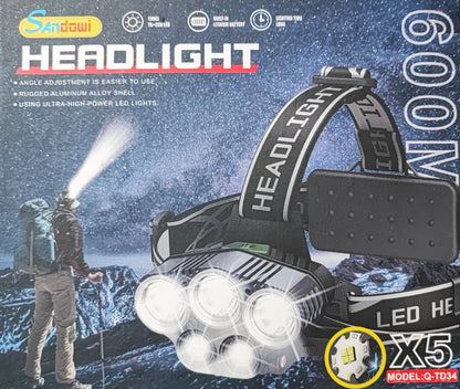 Q-TD34 High Power Multi-LED Headlamp - Electromann SA
