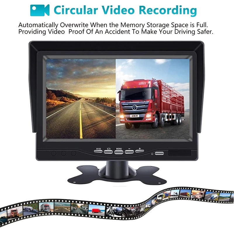 2020 Update Car DVR 7 Inch HD 1024x600P Rearview Camera System - Electromann SA