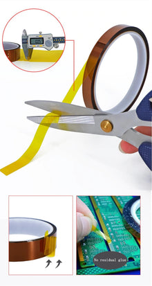 Excellway Heat Resistant Kaptonn Tape  100MM x 30M - Electromann SA