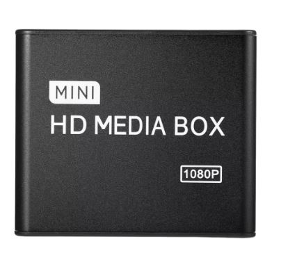 Mini Media Player 1080P Mini HDD Media Box - Electromann SA