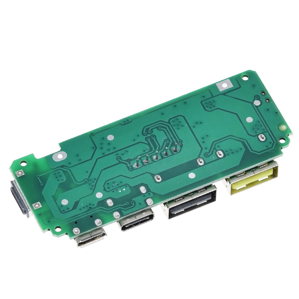 Dual USB 5V 2.4A Micro/Type-C USB Mobile Power Bank Charging Board - Fast and Simultaneous Charging - Electromann SA
