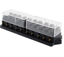 10Way Car Blade Fuse Box with Fuses - Electromann SA