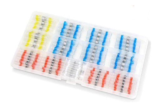 50Pcs Heat Shrink Butt Crimp Solder Seal Electrical Connectors - Electromann SA