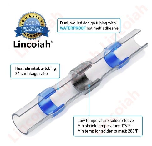 800Pcs Heat Shrink Butt Crimp Solder Seal Electrical Connectors - Electromann SA