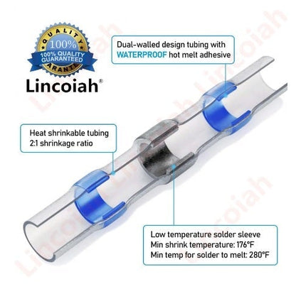 800Pcs Heat Shrink Butt Crimp Solder Seal Electrical Connectors - Electromann SA