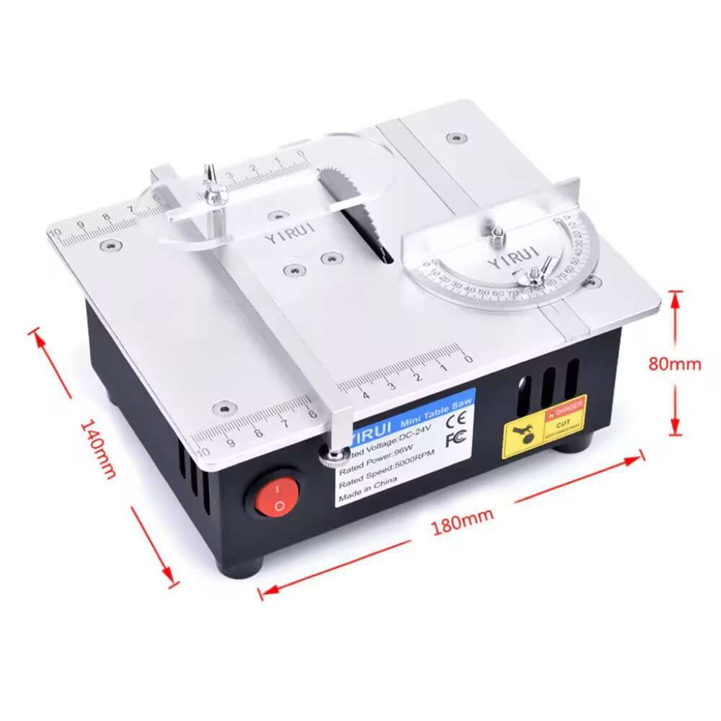 96Watt 5000rpm Mini Multifunctional Electric Mini Table-Saw - Electromann SA