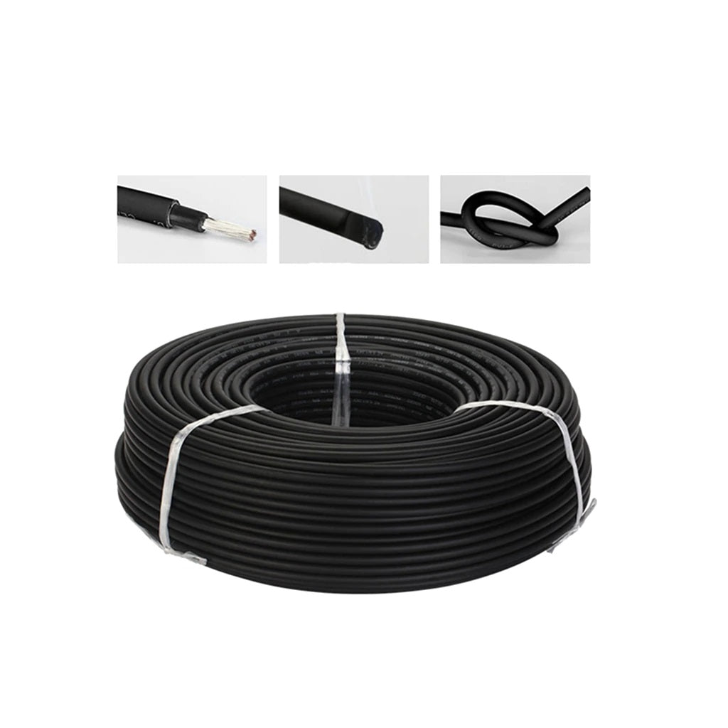 6mm PURE COPPER Solar Flexible Power Wire - RED - Electromann SA