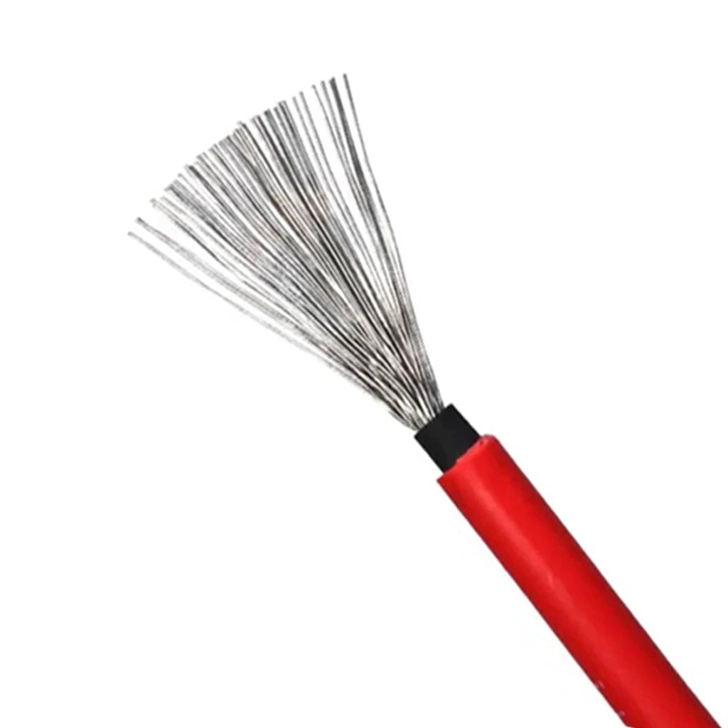 6mm Solar PURE COPPER Flexible Power Wire - BLACK - Electromann SA