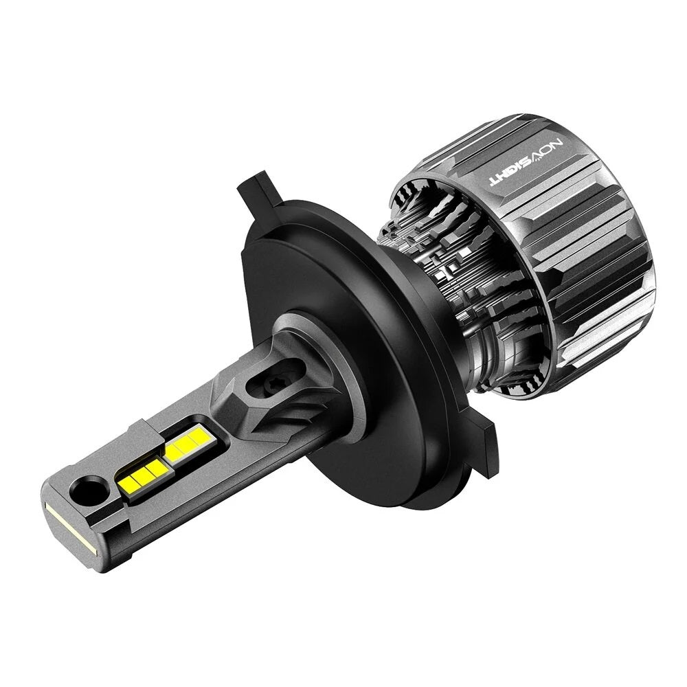NovSight A500-N50 70W Car LED Headlights Bulbs 15000LM 6500K - H4 - Electromann SA