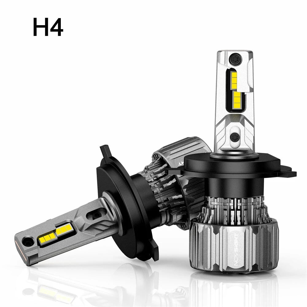 NovSight A500-N50 70W Car LED Headlights Bulbs 15000LM 6500K - H4 - Electromann SA