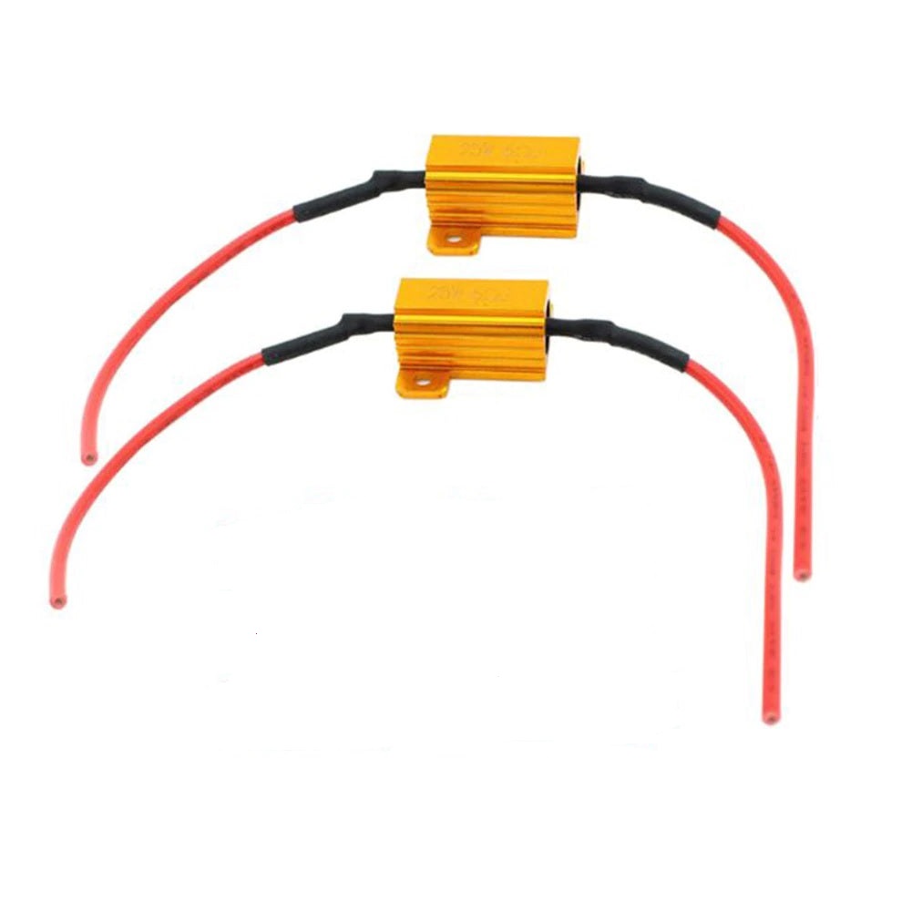 25W 6ohm Load Resistors for Vehicle LED Bulbs - Electromann SA