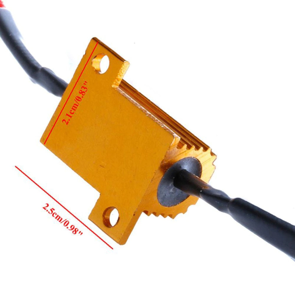 25W 6ohm Load Resistors for Vehicle LED Bulbs - Electromann SA