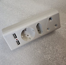 REDISSON R-21USB 220v 16Amp Multiplug with 2x USB 5V Ports - Electromann SA