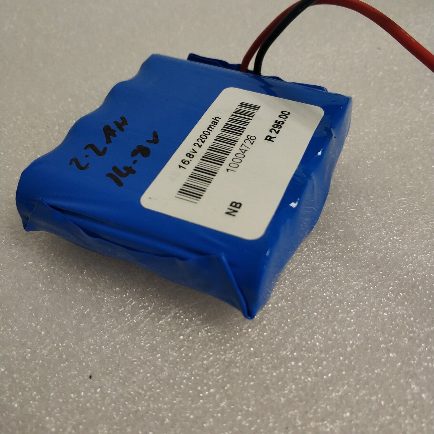 4S1P 2200mAh 14.8V Li-ion Battery with 10A Peak BMS - Electromann SA