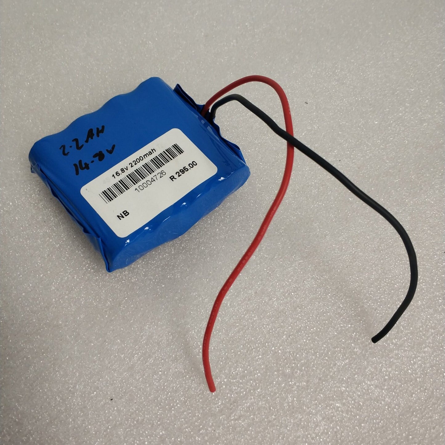 4S1P 2200mAh 14.8V Li-ion Battery with 10A Peak BMS - Electromann SA
