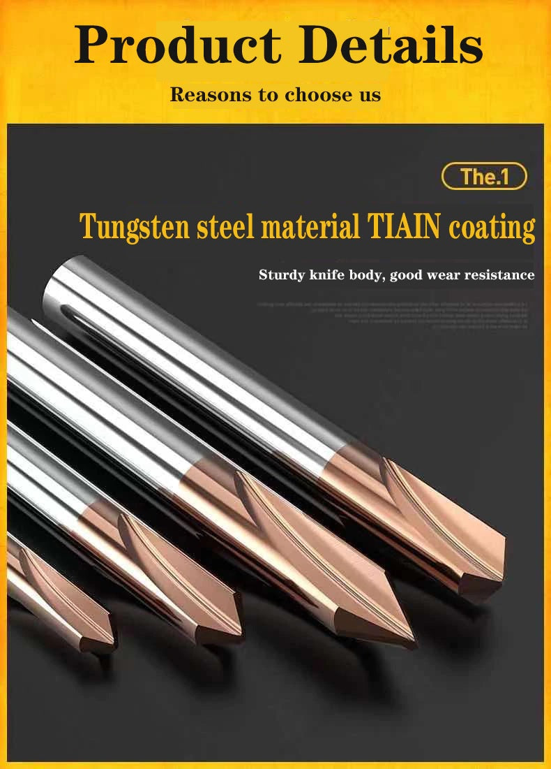 Cnc Carbide Chamfer Milling 90 Degree 8mm Router Bit - Electromann SA