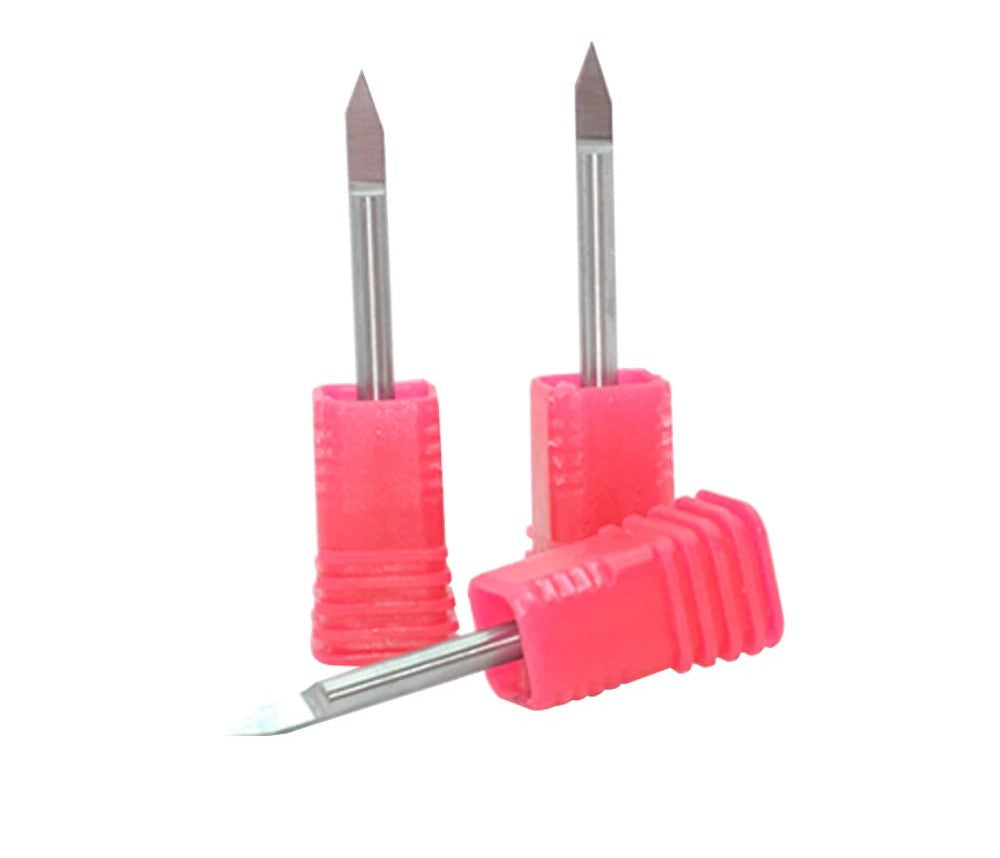 0.3x3 .175mm 1/8 inch 20 Degree V Shape Flat Bottom Knife CNC Cutter/Engraving Bit - Electromann SA