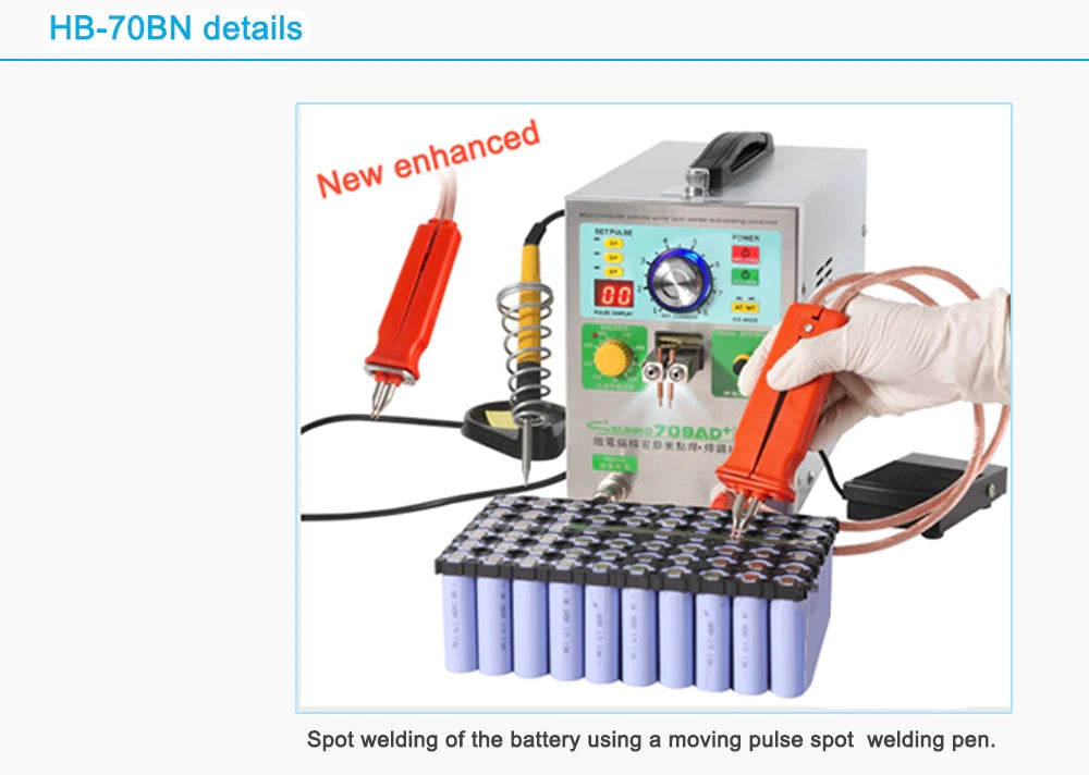 HB-70B Handheld Spot Welding Pen for 709A 709AD Battery Spot Welder - Precise and Efficient Battery Spot Welding - Electromann SA