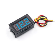 4.5 to 30v DC 0.56 Inch Mini Blue LED Display Panel Voltage Meter - Electromann SA