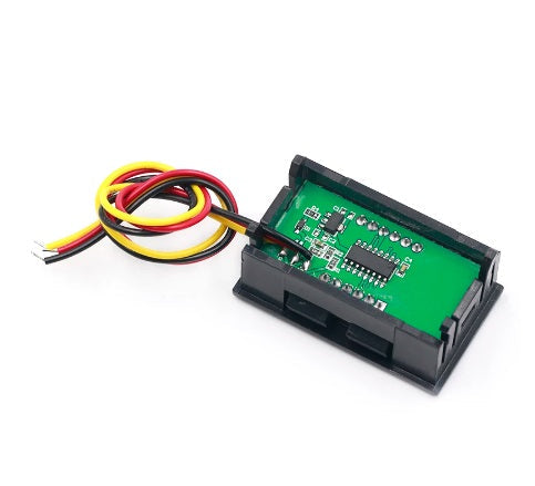 4.5 to 30v 0.56 Inch Mini Green LED Display Panel Voltage Meter - Electromann SA