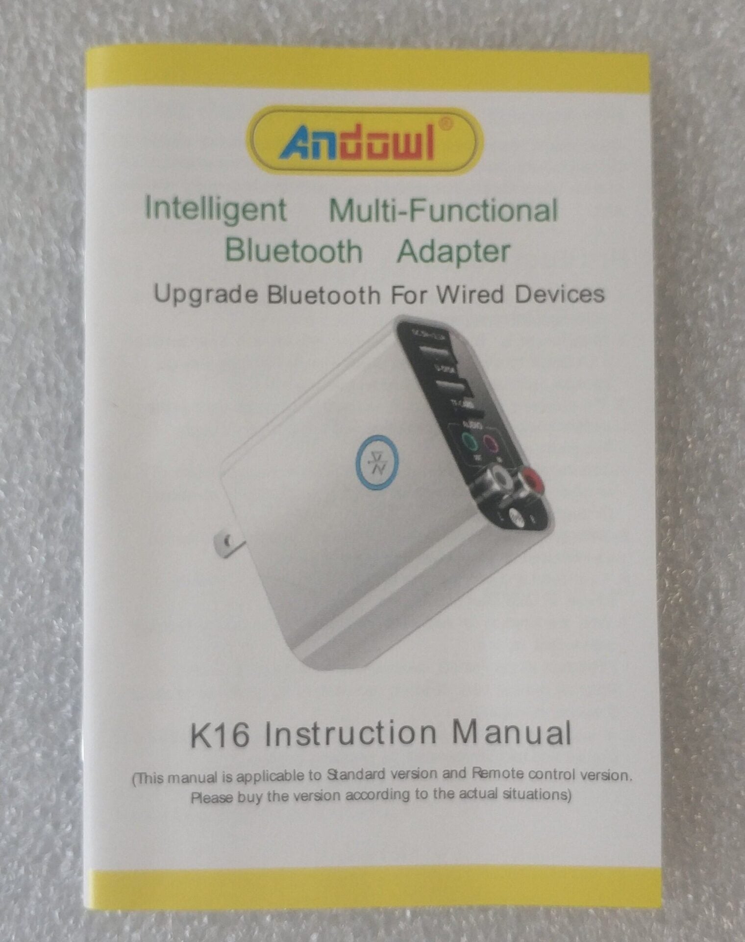 Andowl K16 Wireless Bluetooth Audio Adapter and Mobile Charger - Electromann SA